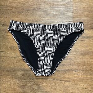 Aerie Black and White Dot Bikini Bottom